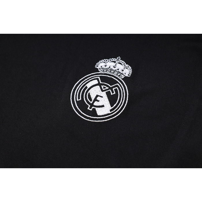 Chandal del Real Madrid Manga Corta 2023-24 Negro - Pantalon Corto - Haga un click en la imagen para cerrar